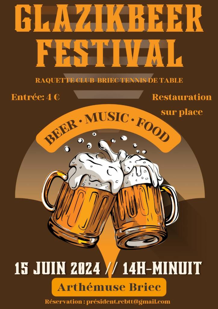 Affiche Glazik Beer Festival Briec 2024